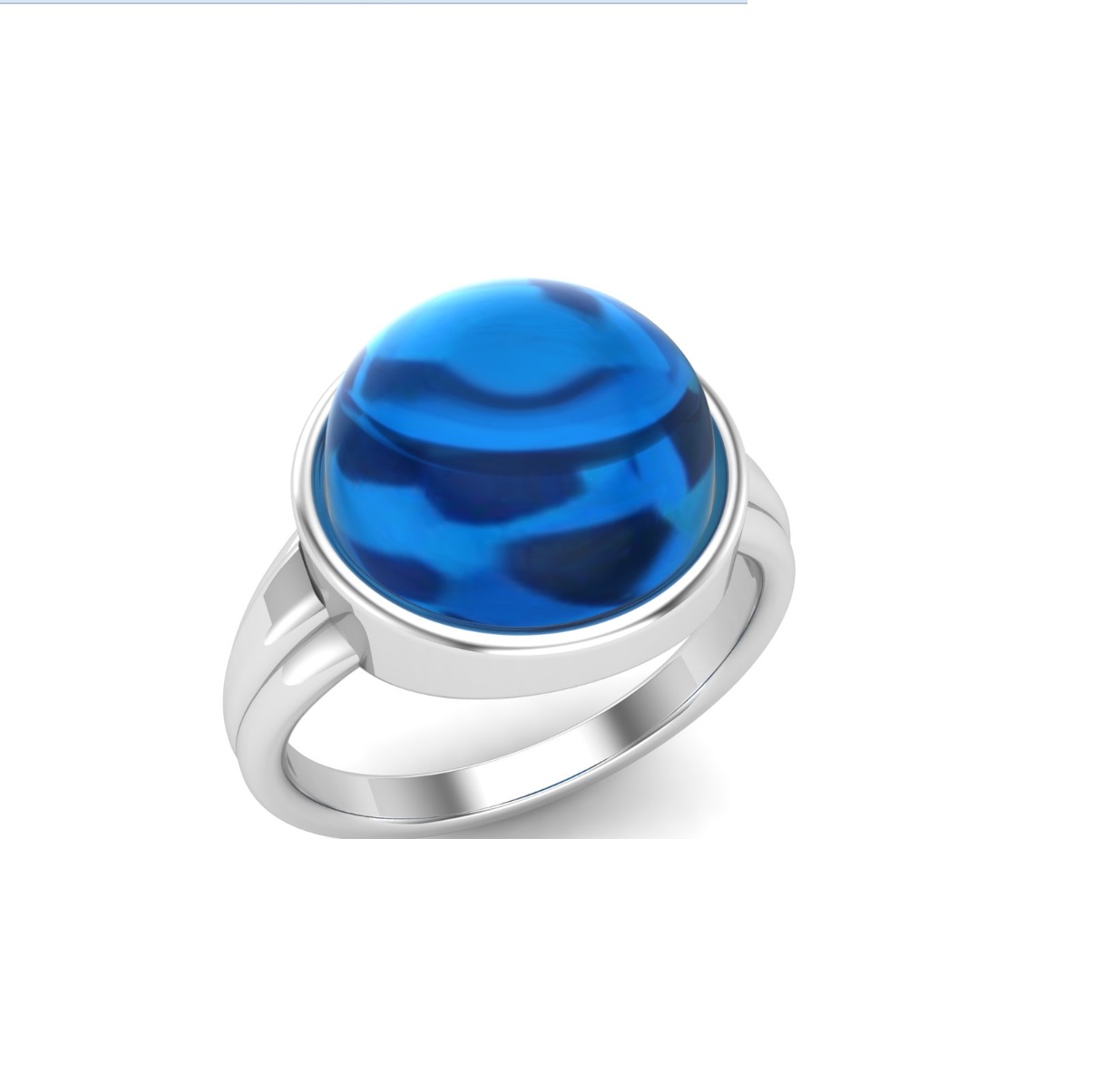 Bague lapis lazuli argent Osaka chevalière